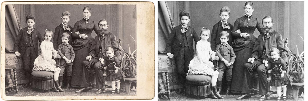 Group shot photo restoration
