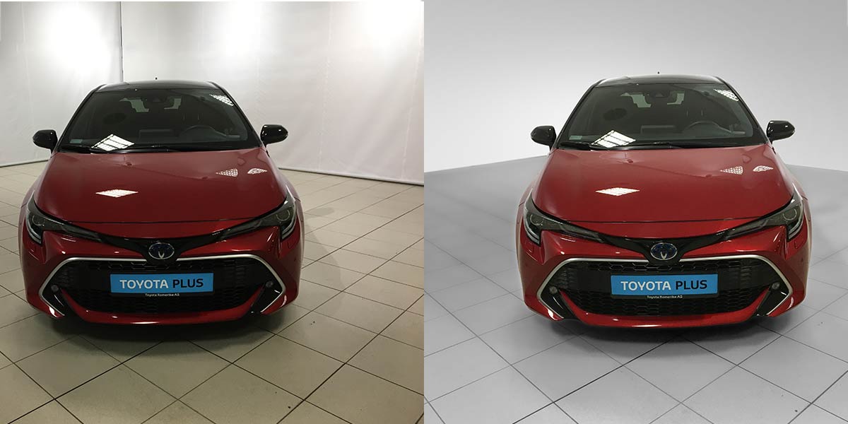 Car photography manipulation and Automotive image color correction